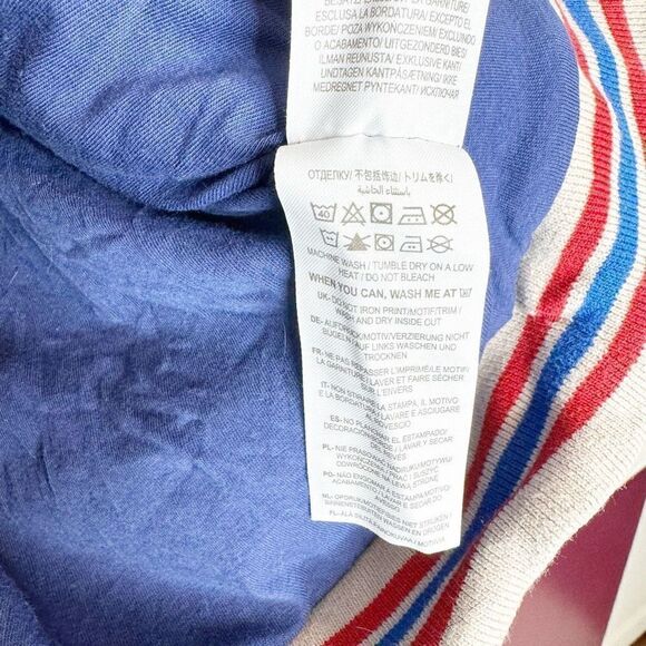 Mini Boden Ivory Space Race Embroidered Sherpa Half Zip Pullover Jacket 9-10 Yrs - Picture 8 of 10